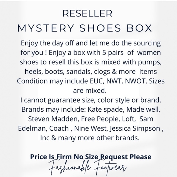 OH So JAZZY 4 Shoes Reseller Mystery Box. - Picture 2 of 8